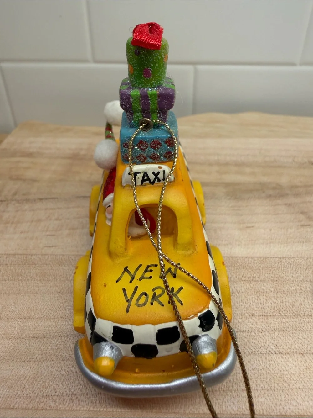 New York City Yellow Taxi Cab 2006 Christmas Ornament